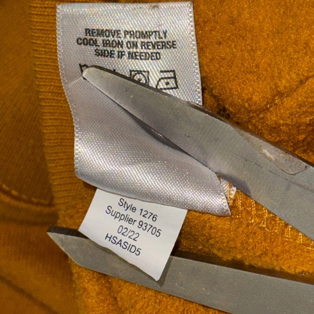 Aeropostale Mustard Yellow Logo Hoodie Y2K Athleisure Loungewear Sporty Mens‎ L - Picture 6 of 6